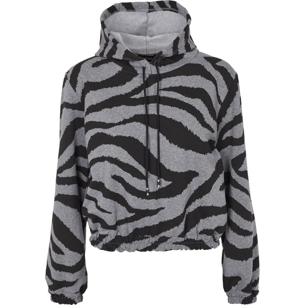 Drys & - Hoodies bluse zebrastribet - grå/sort – Helle K-Art