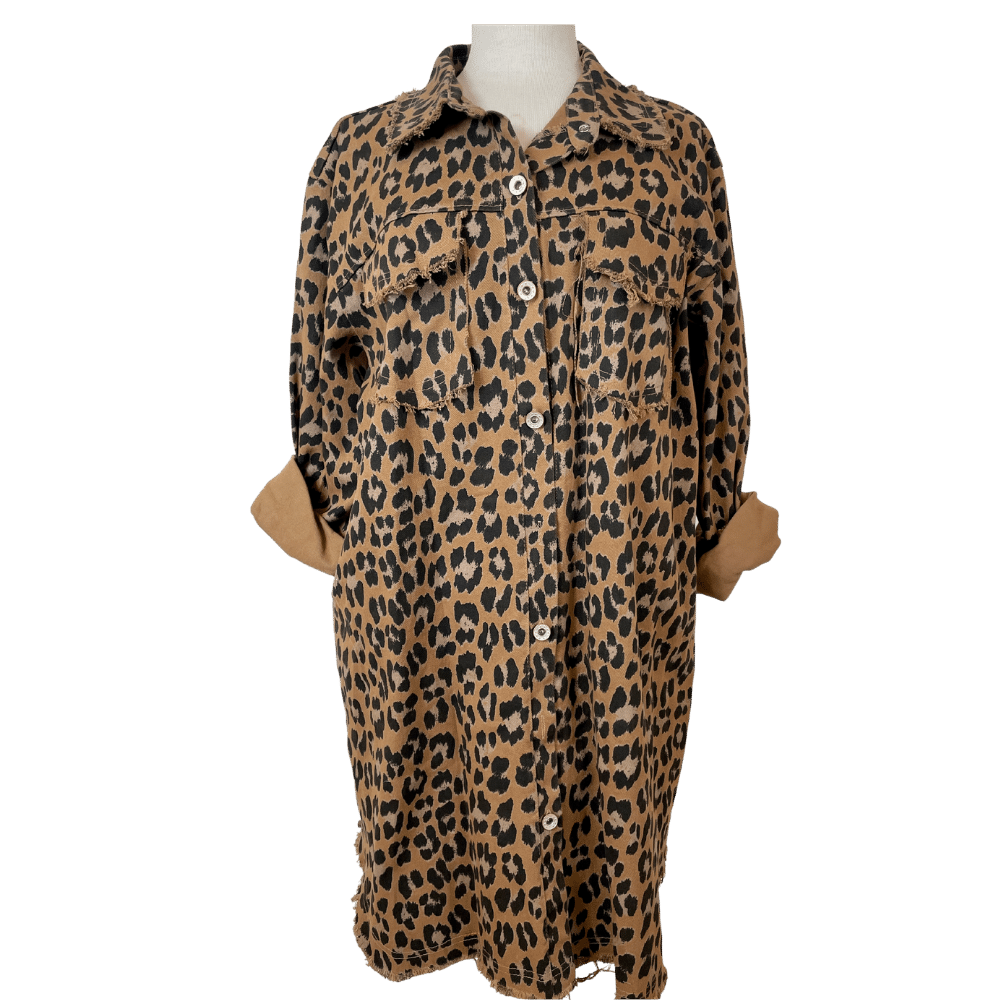 Bør Postimpressionisme dragt Cat & Co - Leopard Lang Jakke - Brun – Helle K-Art