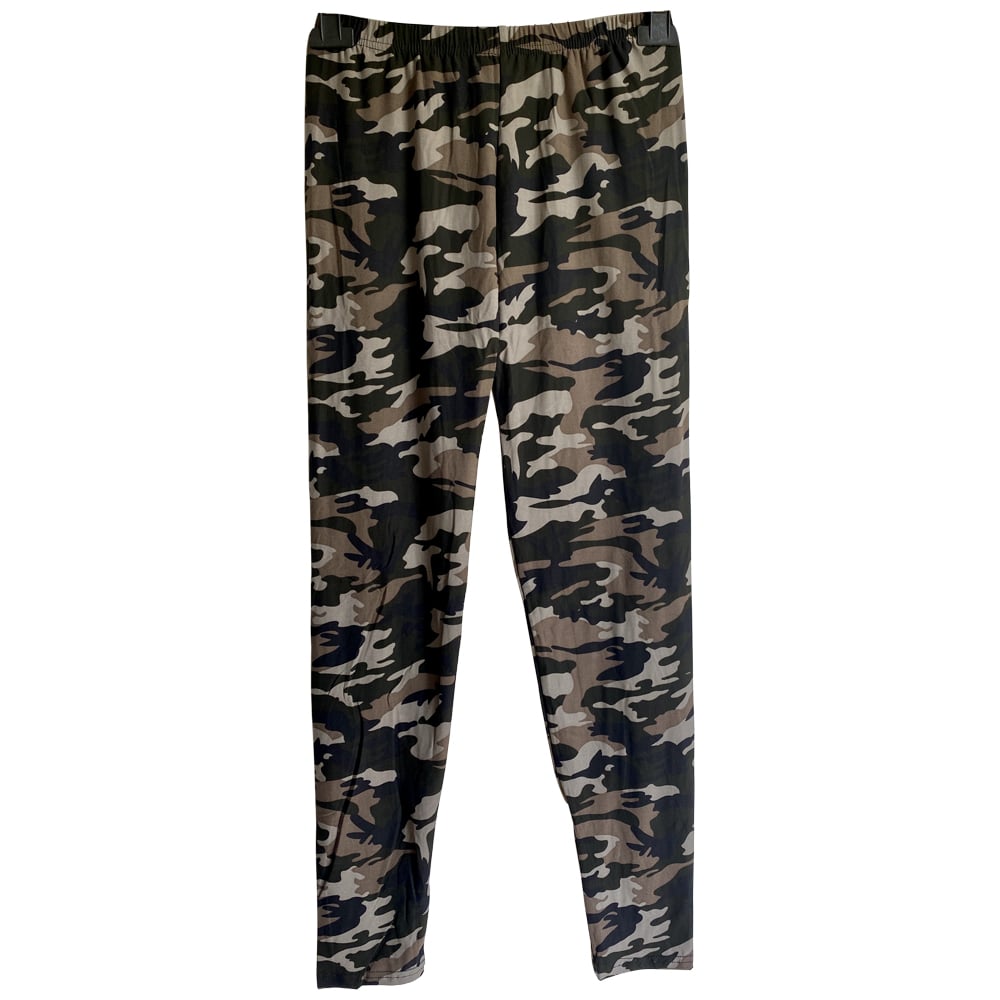 grå camouflage leggins